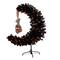 4ft. Pre-Lit Artificial Halloween Black Moon & Skull Tree with 250 Orange & Purple LED Lights